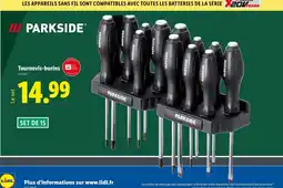Lidl PARKSIDE Tournevis-burins offre