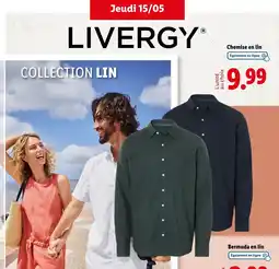 Lidl LIVERGY Chemise en lin offre