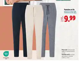 Lidl Pantalon en lin offre