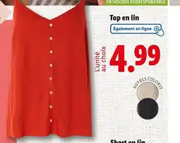 Lidl Top en lin offre