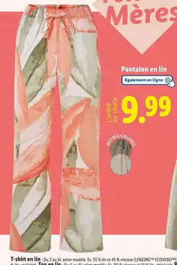Lidl Pantalon en lin offre