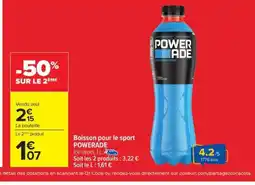 Carrefour Drive POWERADE Boisson pour le sport offre