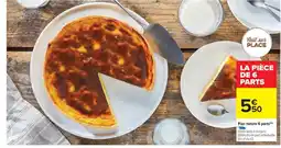 Carrefour Drive Flan nature 6 parts offre