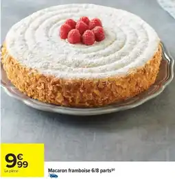 Carrefour Drive Macaron framboise 6/8 parts offre