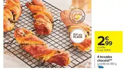 Carrefour Drive 4 torsades chocolat offre