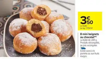 Carrefour Drive 8 mini beignets au chocolat offre