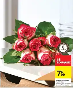 Carrefour Drive Bouquet de 7 roses offre