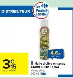 Carrefour Drive Huile d'olive en spray offre