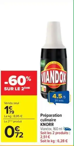 Carrefour Drive KNORR Préparation culinaire offre