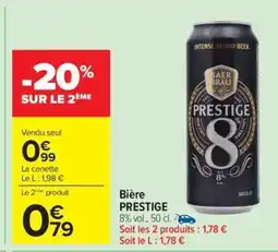 Carrefour Drive PRESTIGE BiĂšre offre