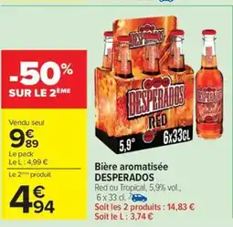 Carrefour Drive DESPERADOS Bière aromatisée offre