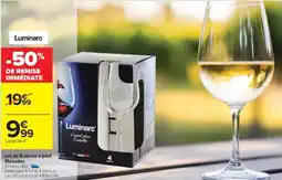 Carrefour Drive Lot de 4 verres à pied offre