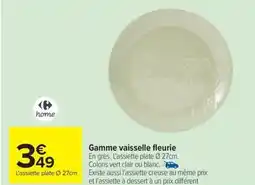 Carrefour Drive Gamme vaisselle fleurie offre