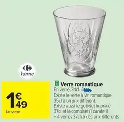 Carrefour Drive Verre romantique offre
