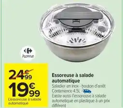 Carrefour Drive Essoreuse à salade automatique offre