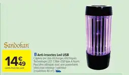 Carrefour Drive Anti-insectes Led USB offre