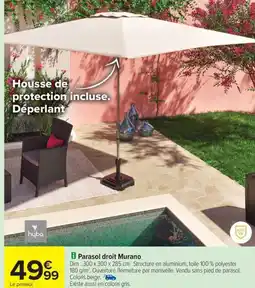 Carrefour Drive Parasol droit Murano offre