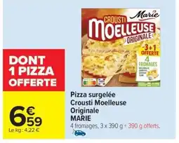Carrefour Drive MARIE Pizza surgelée Crousti Moelleuse offre