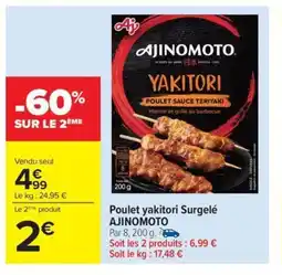 Carrefour Drive AJINOMOTO Poulet yakitori Surgelé offre