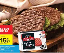 Carrefour Drive CHARAL Hachés au boeuf surgelés Format Familial offre