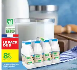 Carrefour Drive CARREFOUR BIO Lait demi-écrémé bio offre