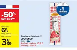 Carrefour Drive COCHONOU Saucisson Généreux offre