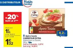 Carrefour Drive CARREFOUR EXTRA Apéro toasts offre