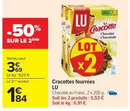 LU Cracottes fourrées