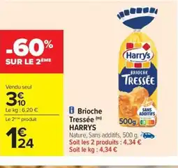 Carrefour Drive HARRYS Brioche Tressée offre