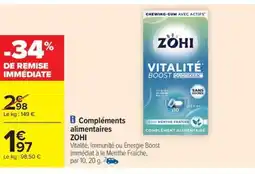 Carrefour Drive ZOHI Compléments alimentaires offre
