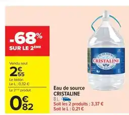 CRISTALINE Eau de source