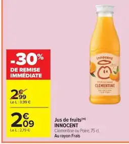 Carrefour Drive INNOCENT Jus de fruits offre