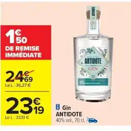 Carrefour Drive ANTIDOTE Gin offre