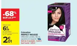 Carrefour Drive PERFECT MOUSSE Coloration offre