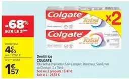Carrefour Drive COLGATE Dentifrice offre