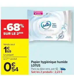 LOTUS Papier hygiénique humide