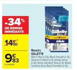 Carrefour Drive GILLETTE Rasoirs offre