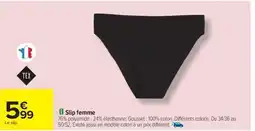 Carrefour Drive Slip femme offre