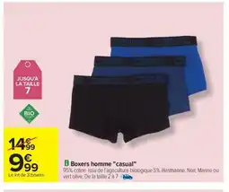 Carrefour Drive Boxers homme casual offre