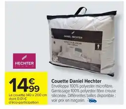 Carrefour Drive Couette Daniel Hechter offre