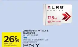 Carrefour Drive Carte micro SD PNY XLR-8 GAMING 128 offre