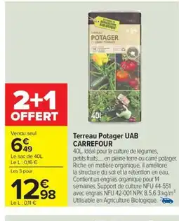 Carrefour Drive UAB CARREFOUR Terreau Potager offre