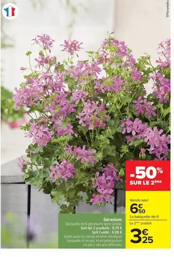 Carrefour Drive Géranium offre