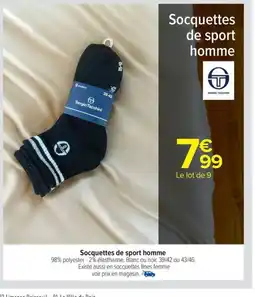 Carrefour Drive Socquettes de sport homme offre