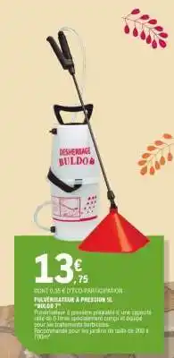 E.Leclerc PULVÉRISATEUR À PRESSION 5L BULDO offre