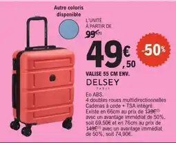 E.Leclerc VALISE 55 CM ENV. DELSEY offre