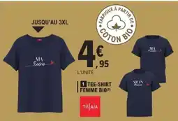 E.Leclerc TEE-SHIRT FEMME BIO offre