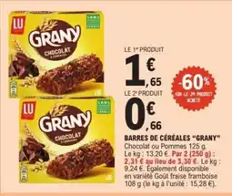 E.Leclerc BARRES DE CÉRÉALES “GRANY” offre