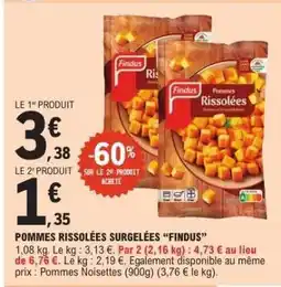 E.Leclerc Pommes Rissolées Surgelées Findus offre
