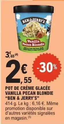 E.Leclerc Ben & Jerry's Vanilla Pecan Blondie offre